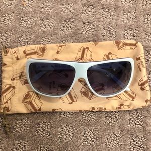 Paul Frank light blue sunglasses